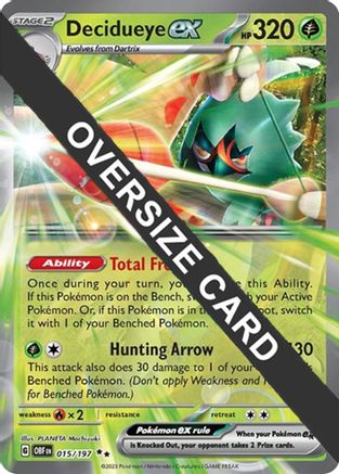 Decidueye ex - 015/197  - Double Rare - Holofoil