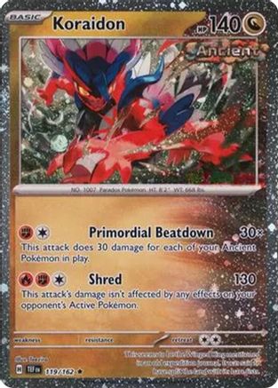 Koraidon - 119/162 (Holo Cosmos) - Rare - Holofoil