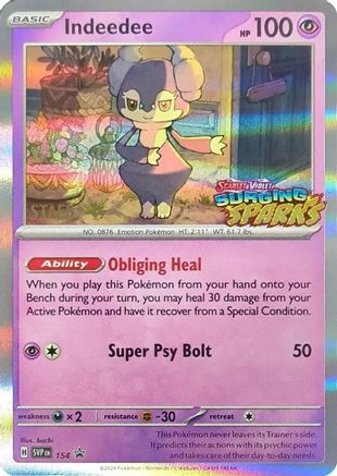 Indeedee - 154 (Staff)  - Promo - Holofoil