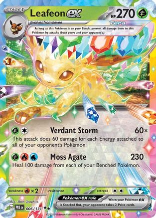 Leafeon ex - 006/131  - Double Rare - Holofoil
