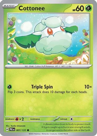 Cottonee - 007/131 - Common - Reverse Holofoil