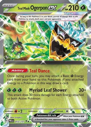 Ogerpon Masque Turquoise ex - 012/131 - Double Rare - Holographique