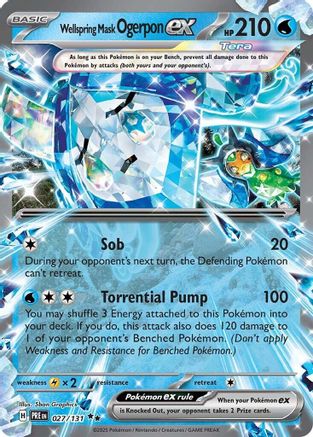 Masque Fontaine Ogerpon-ex - 027/131 - Double rare - Holo