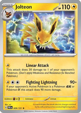 Jolteon - 029/131 - Rare - Holofoil