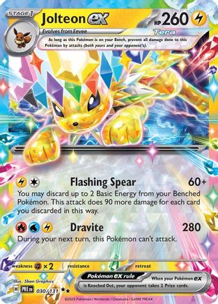 Jolteon ex - 030/131  - Double Rare - Holofoil
