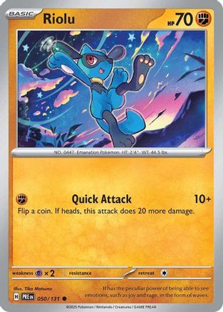 Riolu - 050/131 - Common - Reverse Holofoil