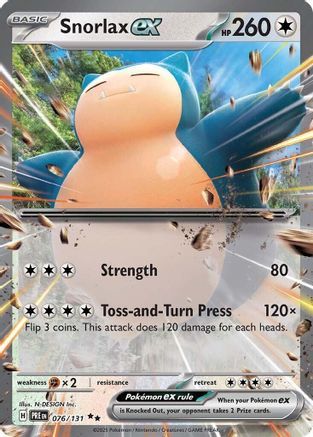 Ronflex ex - 076/131 - Double Rare - Holo