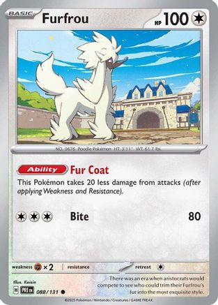 Furfrou - 088/131 - Commune - Holofoil inversée