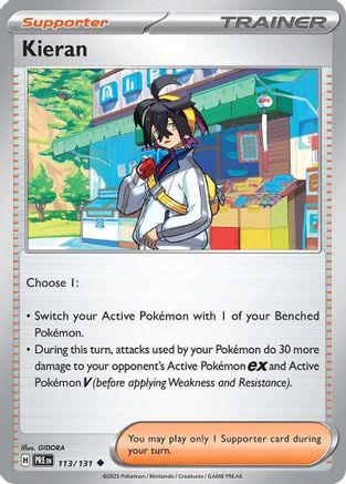 Kieran - 113/131  - Uncommon - Reverse Holofoil