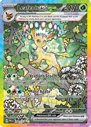 Leafeon ex - 144/131  - Special Illustration Rare - Holofoil