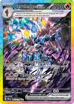 Ceruledge ex - 147/131 - Rare illustration spéciale - Holofoil