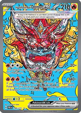 Hearthflame Mask Ogerpon ex - 148/131  - Special Illustration Rare - Holofoil