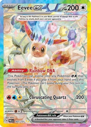 Eevee ex - 167/131  - Special Illustration Rare - Holofoil