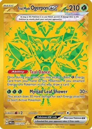 Ogerpon Masque Turquoise ex - 177/131 - Ultra Rare - Holofoil