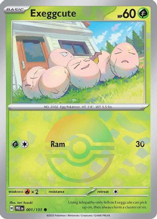 Exeggcute (Poke Ball Pattern) - 001/131 - Common - Holofoil