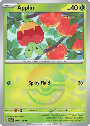 Applin (Motif Poké Ball) - 009/131 - Commune - Holofoil