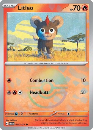 Litleo (Poke Ball Pattern) - 015/131 - Common - Holofoil