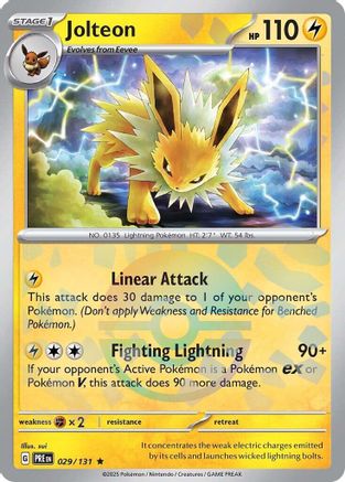 Jolteon (Poke Ball Pattern) - 029/131 - Rare - Holofoil