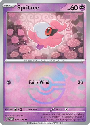 Spritzee (Poke Ball Pattern) - 038/131 - Common - Holofoil