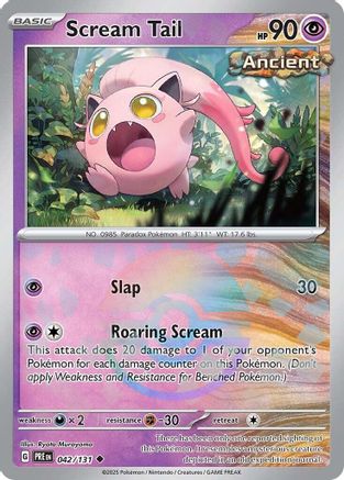 Scream Tail (Poke Ball Pattern) - 042/131 - Uncommon - Holofoil