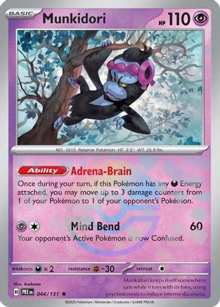Munkidori (Poke Ball Pattern) - 044/131 - Rare - Holofoil