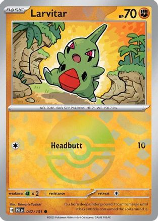 Larvitar (Poke Ball Pattern) - 047/131 - Common - Holofoil