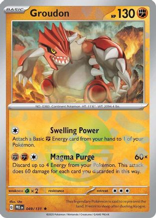 Groudon (Poke Ball Pattern) - 049/131 - Rare - Holofoil