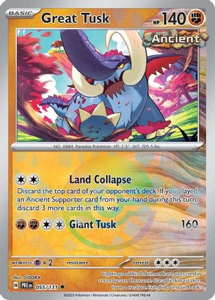 Great Tusk (Poke Ball Pattern) - 055/131 - Uncommon - Holofoil