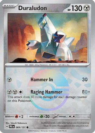 Duraludon (Motif Poké Ball) - 069/131 - Commune - Holo