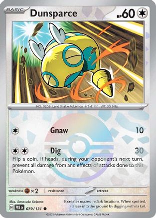 Dunsparce (Poke Ball Pattern) - 079/131 - Common - Holofoil