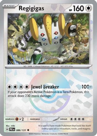 Regigigas (Motif Poké Ball) - 086/131 - Peu commune - Holofoil