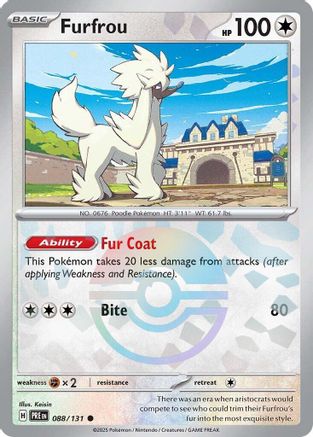 Furfrou (Motif Ball de Poké) - 088/131 - Commune - Holo