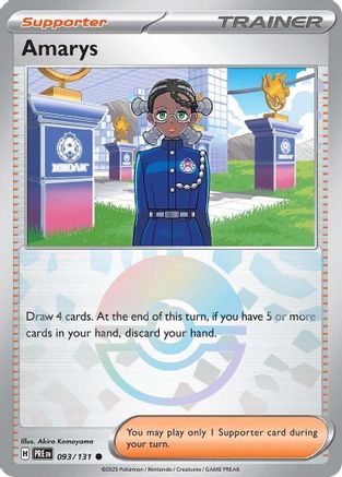 Amarys - 093/131 (Poke Ball Pattern)  - Common - Holofoil