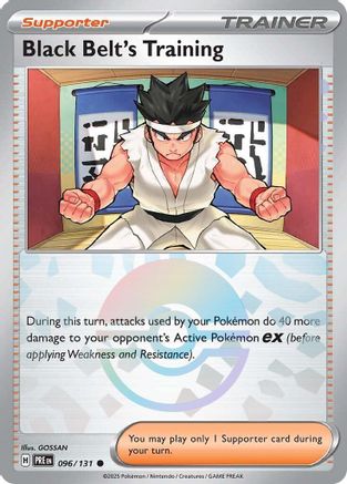 Black Belt's Training - 096/131 (Poke Ball Pattern)  - Common - Holofoil