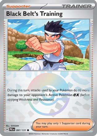 Black Belt's Training - 097/131 (Poke Ball Pattern)  - Common - Holofoil