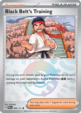 Black Belt's Training - 098/131 (Poke Ball Pattern)  - Common - Holofoil