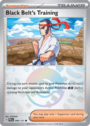 Entraînement de la Ceinture Noire - 099/131 (Motif Poké Ball) - Courante - Holographique