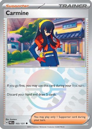 Carmine (Motif Poké Ball) - 103/131 - Peu commune - Holofoil