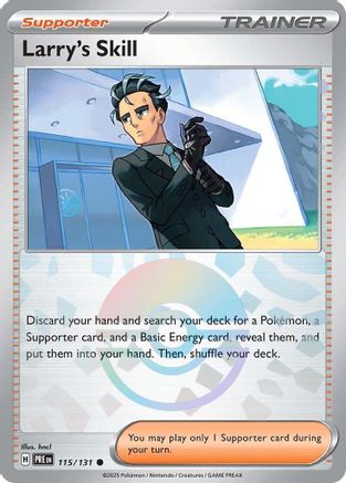 Larry's Skill - 115/131 (Poke Ball Pattern)  - Common - Holofoil