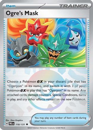 Ogre's Mask (Poke Ball Pattern) - 118/131 - Uncommon - Holofoil