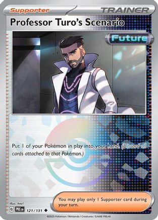 Scénario du Professeur Turo (Motif Poké Ball) - 121/131 - Peu commune - Holofoil