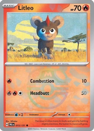 Litleo (Master Ball Pattern) - 015/131 - Common - Holofoil