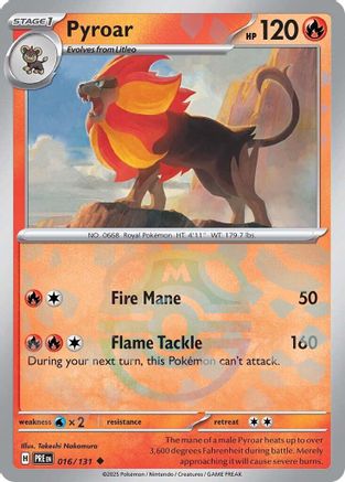 Pyroar (Master Ball Pattern) - 016/131 - Uncommon - Holofoil