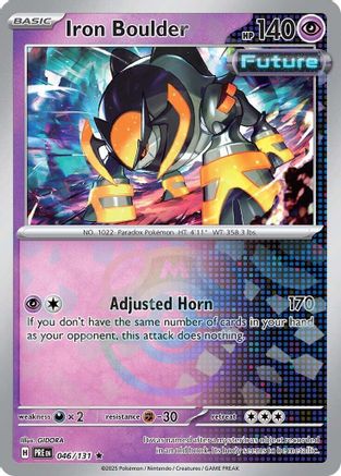 Iron Boulder (Master Ball Pattern) - 046/131 - Rare - Holofoil