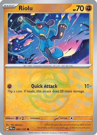 Riolu (Master Ball Pattern) - 050/131 - Common - Holofoil