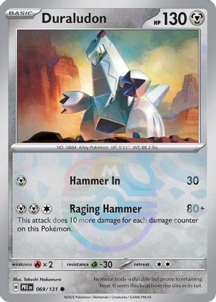 Duraludon (Motif Master Ball) - 069/131 - Commune - Holographique