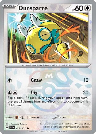 Dunsparce (Motif Master Ball) - 079/131 - Courant - Holo