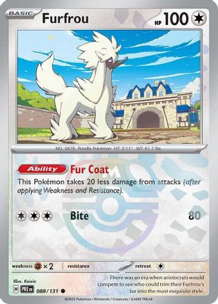 Furfrou (Motif Master Ball) - 088/131 - Commune - Holographique