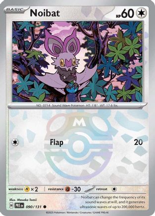 Noibat (Master Ball Pattern) - 090/131 - Common - Holofoil