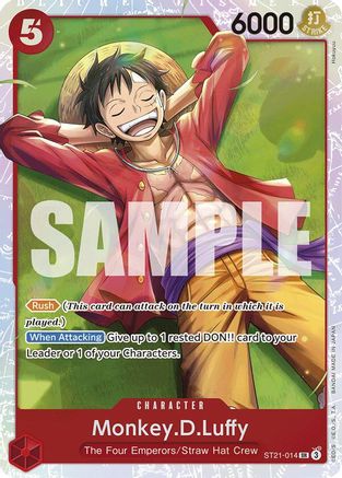 Monkey.D.Luffy (014) (ST21-014) - Starter Deck EX: Gear 5 -  Super Rare